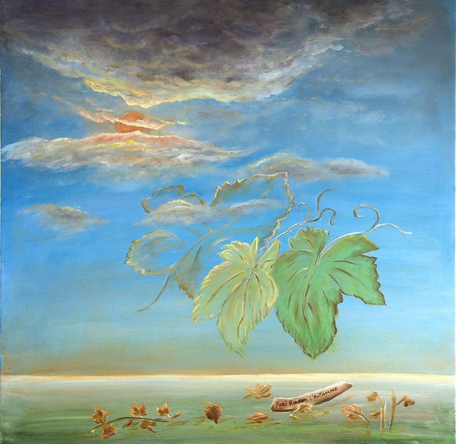 Tableau peinture acrylique huile sur toile Pari RAVAN