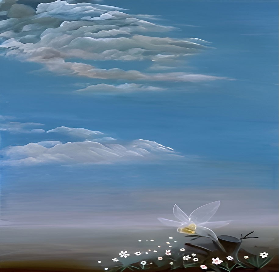 Tableau peinture acrylique huile sur toile Pari RAVAN
